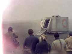 The Arrival: a landing craft on the plain